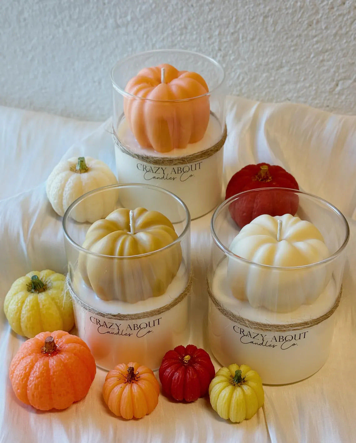 Pumpkin Season Soy Wax Candle• Seasonal Gift •Home Decor - 5 COLORS - 4 FRAGRENCES -