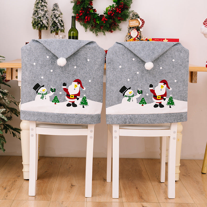 Christmas Pattern Chair Covers - SOLD AS EACH - [5-10 DAY DELIVERY] - T - 1 DESIGN -