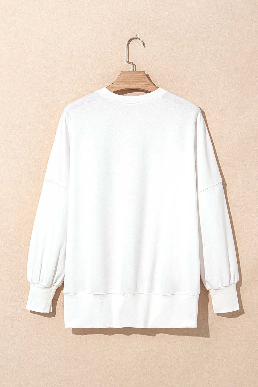 Bow Round Neck Long Sleeve Sweatshirt - T - 1 COLOR -