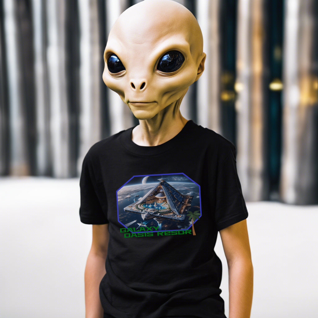 Galaxy Oasis Resort, Alien T-Shirt, the Daily Spaceship - 2 COLORS -