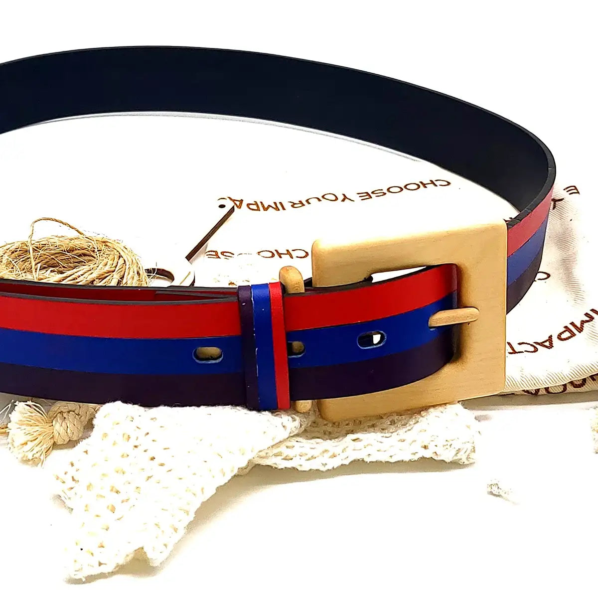 Wood Belt - Luxury Women's Leather Wood Belt Guilin Gentle -