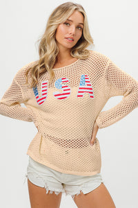 Thumbnail for BiBi USA Embroidered Knit Cover Up - Beach or Everyday - T - 1 COLOR -