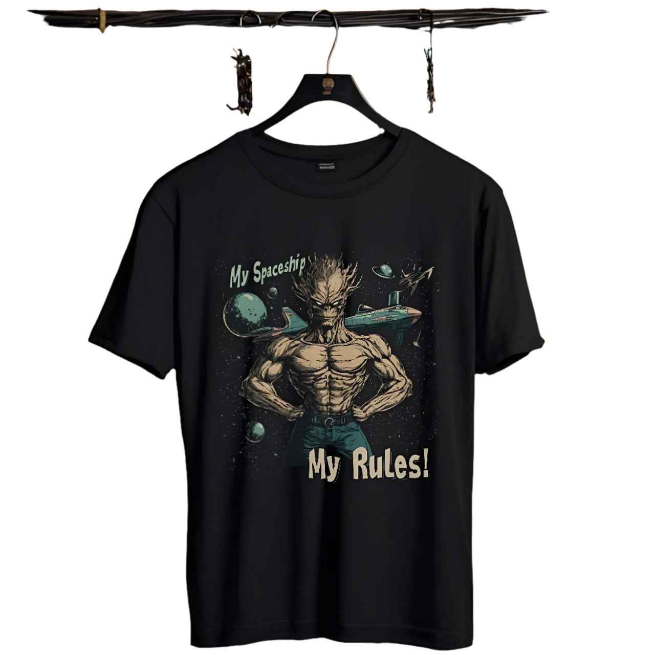 "My Spaceship, My Rules", Alien T-Shirt - 2 COLORS -