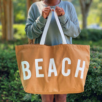 Thumbnail for Ellison & Young - Let’s Do Beach Canvas Tote - 2 COLORS -