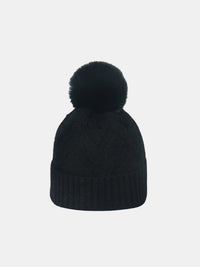 Thumbnail for Roll Rim Hat with Pompom - T - 5 COLORS -