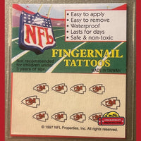 Thumbnail for Vintage 1997 Nfl Fingernail Tattoos Kansas City Chiefs, It's Football Season!!!