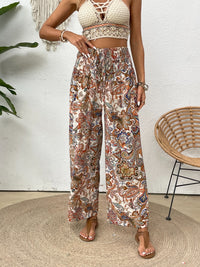 Thumbnail for Printed Wide Leg Pants - Beach or Everday - T - 5 COLORS -