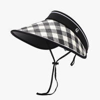 Thumbnail for Plaid Natural Grass Adjustable Sun Hat - T - 4 COLORS -