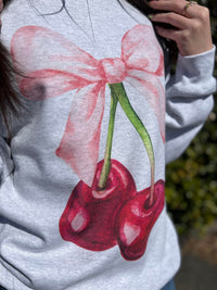 Thumbnail for ASK - Cherry Coquette Sweatshirt - 1 COLOR -