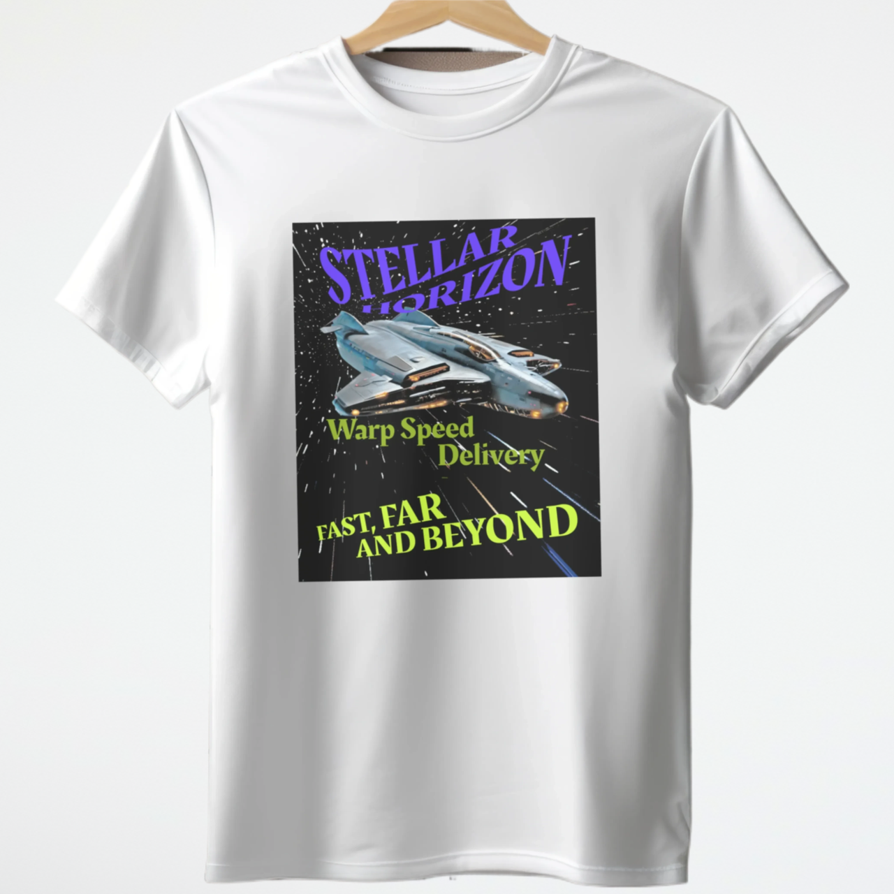 Stellar Horizon T-Shirt, Daily Spaceship Tee, Alien T-Shirt - 2 COLORS -