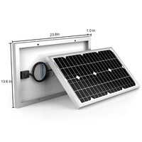 Thumbnail for ACOPower 30W Mono Solar Panel for 12 Volt Battery Charging -