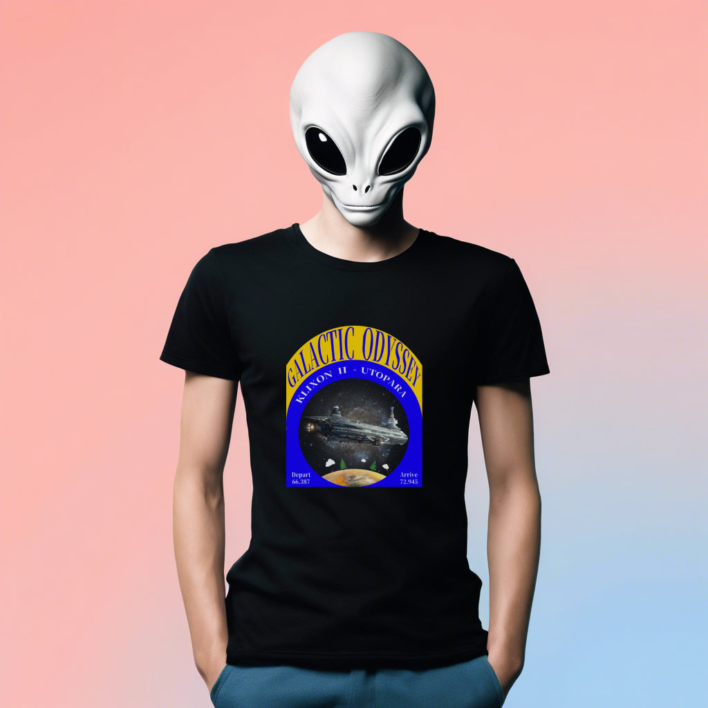 Galactic Odyssey T-Shirt, Daily Spaceship T-Shirt, Alien Tee - 2 COLORS -