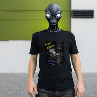 Thumbnail for Cosmic Couture Oasis T-Shirt, Daily Spaceship Tee, Alien T-Shirt - 2 COLORS -