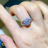 Thumbnail for 3 Carat Moissanite 925 Sterling Silver Ring