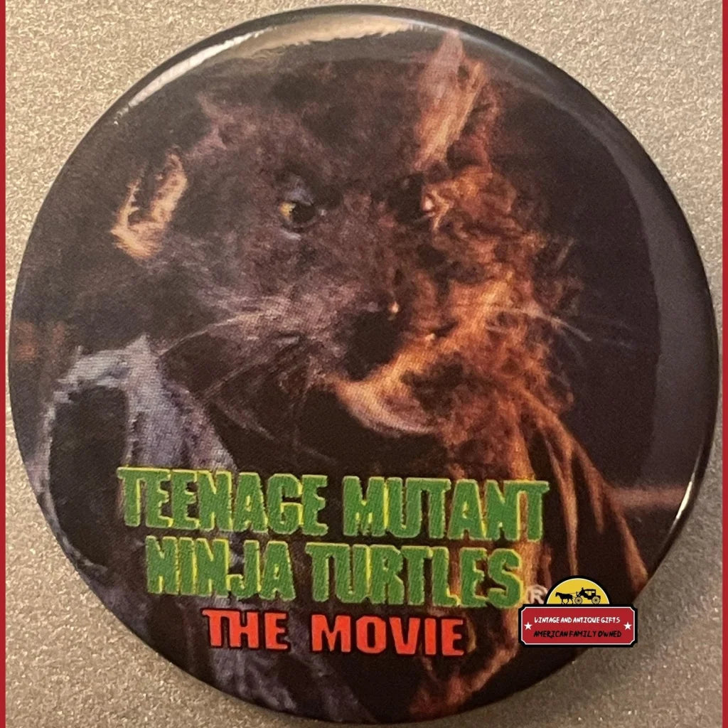 Vintage Teenage Mutant Ninja Turtles Movie Pin, Splinter, 1990 Tmnt