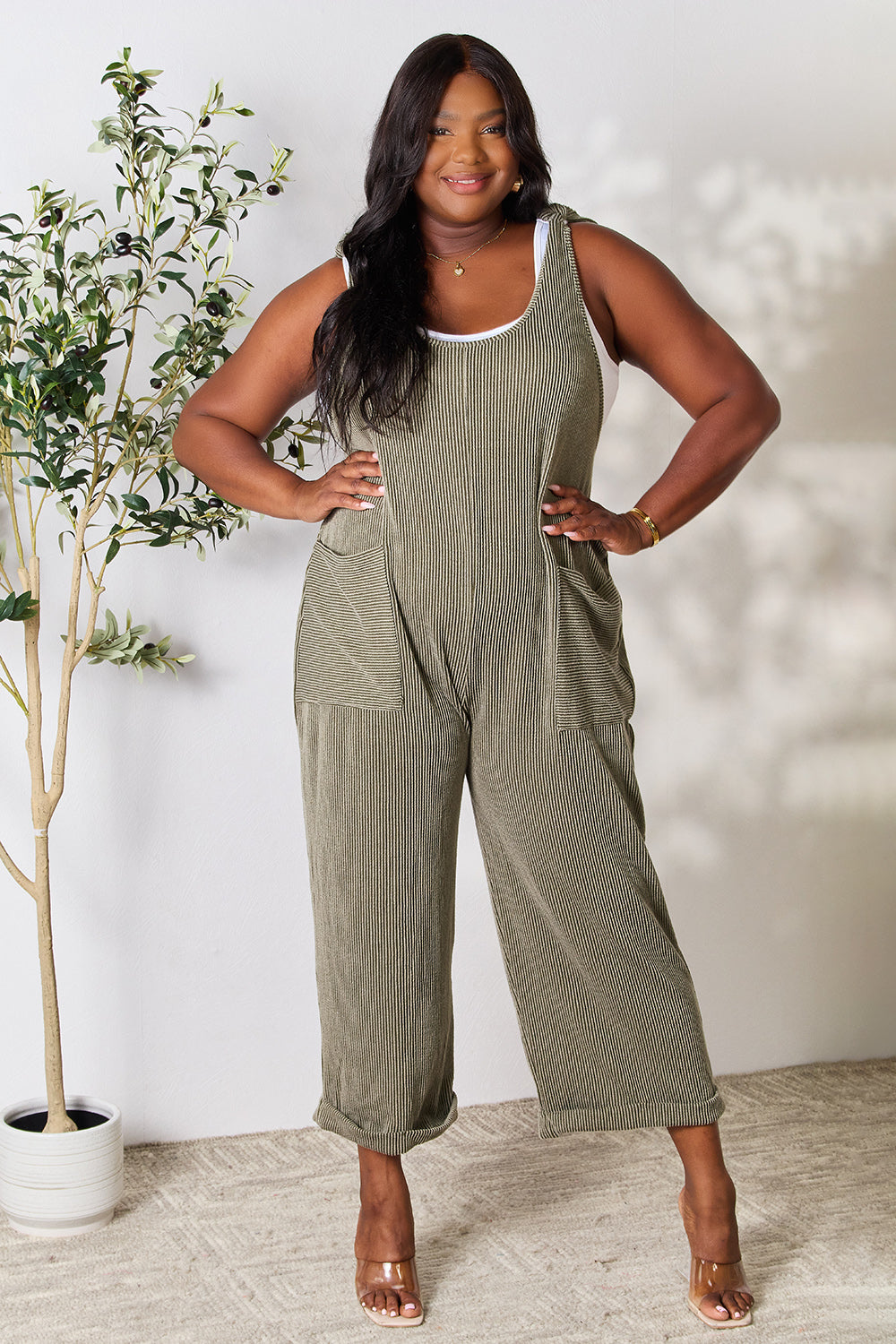 Celeste Full Size Straight Overall with Pockets - SIZES S THRU 3XL - T - 1 COLOR -