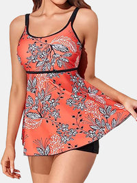 Thumbnail for Printed Scoop Neck Two-Piece Swim Set - T - 4 COLORS/PATTERNS -