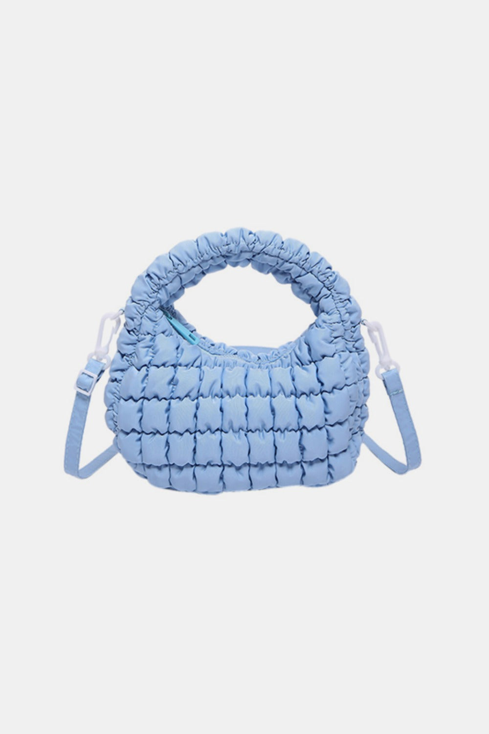 Quilted Puffy Removable Strap Crossbody Bag - T - 5 COLORS -