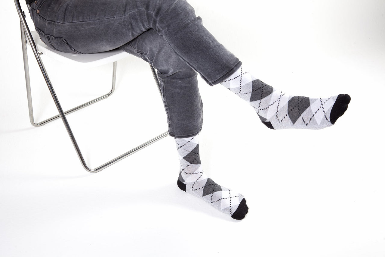 Men's Cloud Argyle Socks - 1 COLOR -