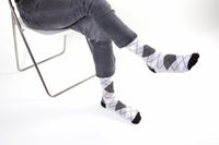 Thumbnail for Men's Cloud Argyle Socks - 1 COLOR -