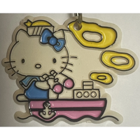 Thumbnail for Rare 1976-1985 Hello Kitty Keychain, Unique Image and With Blue Bow!