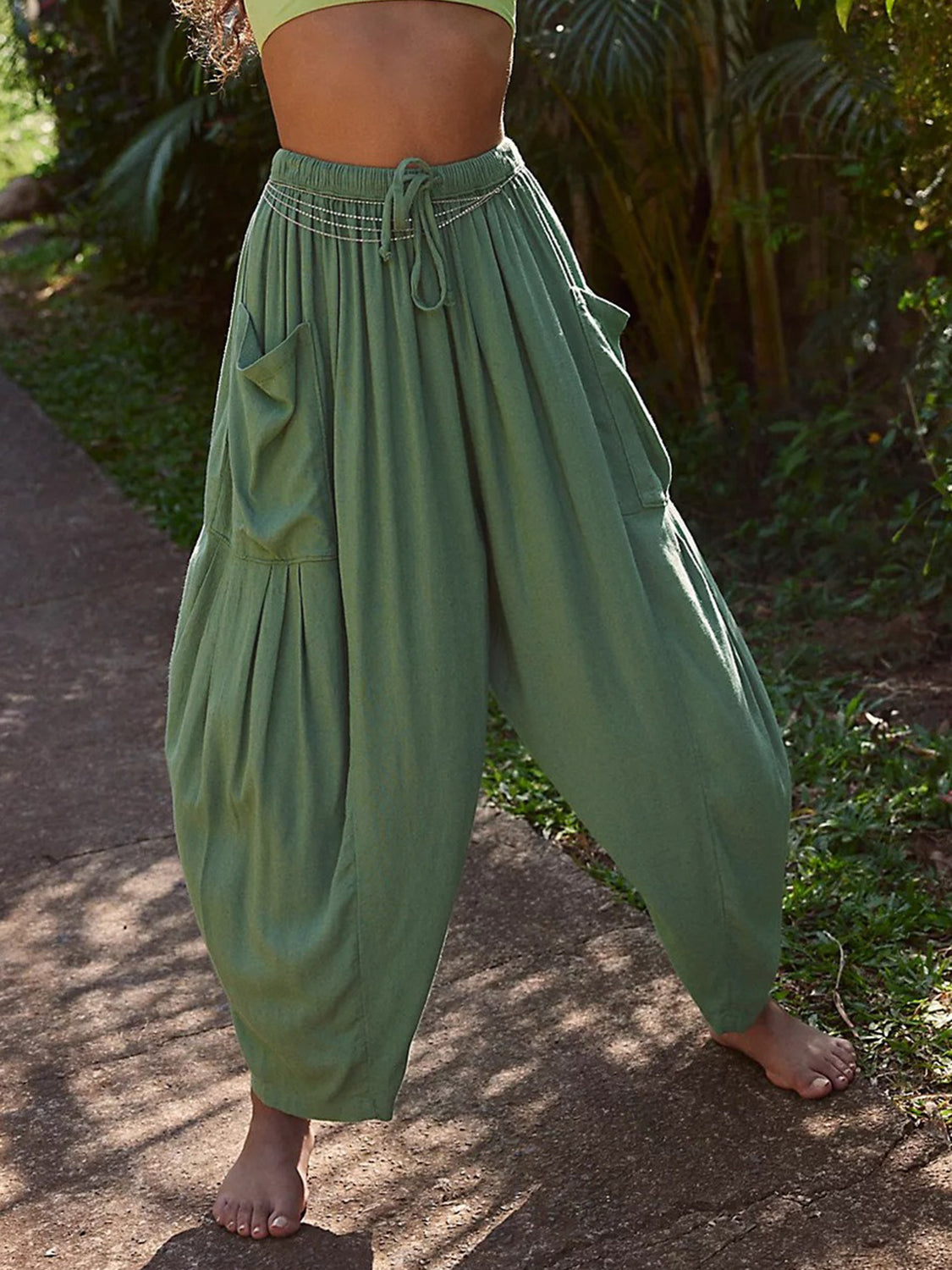 Full Size Wide Leg Pants with Pockets - T - 9 COLORS -