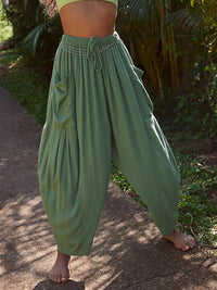 Thumbnail for Full Size Wide Leg Pants with Pockets - T - 9 COLORS -