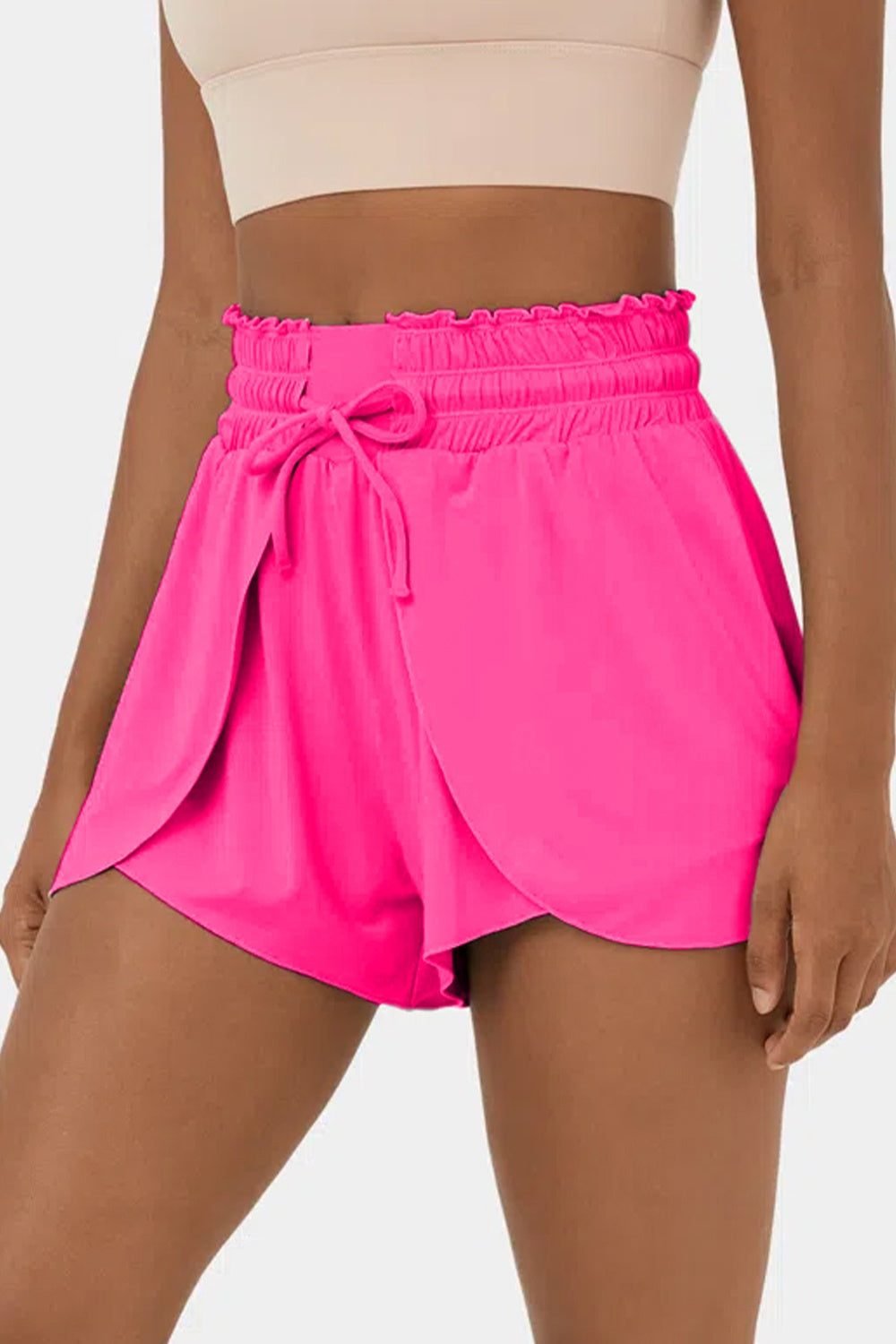 Drawstring Swim Shorts with Pockets - T - 2 COLORS -