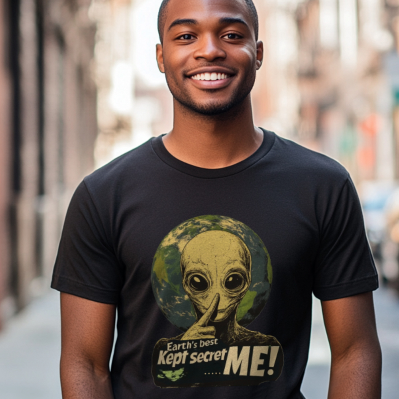 Earth's Best Kept Secret, ME! Alien T-Shirt, Fun Alien Tee - 2 COLORS -