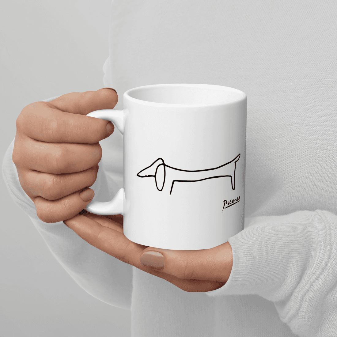 Pablo Picasso Dachshund Dog (Lump) Artwork Mug - 2 SIZES - 1 COLOR -