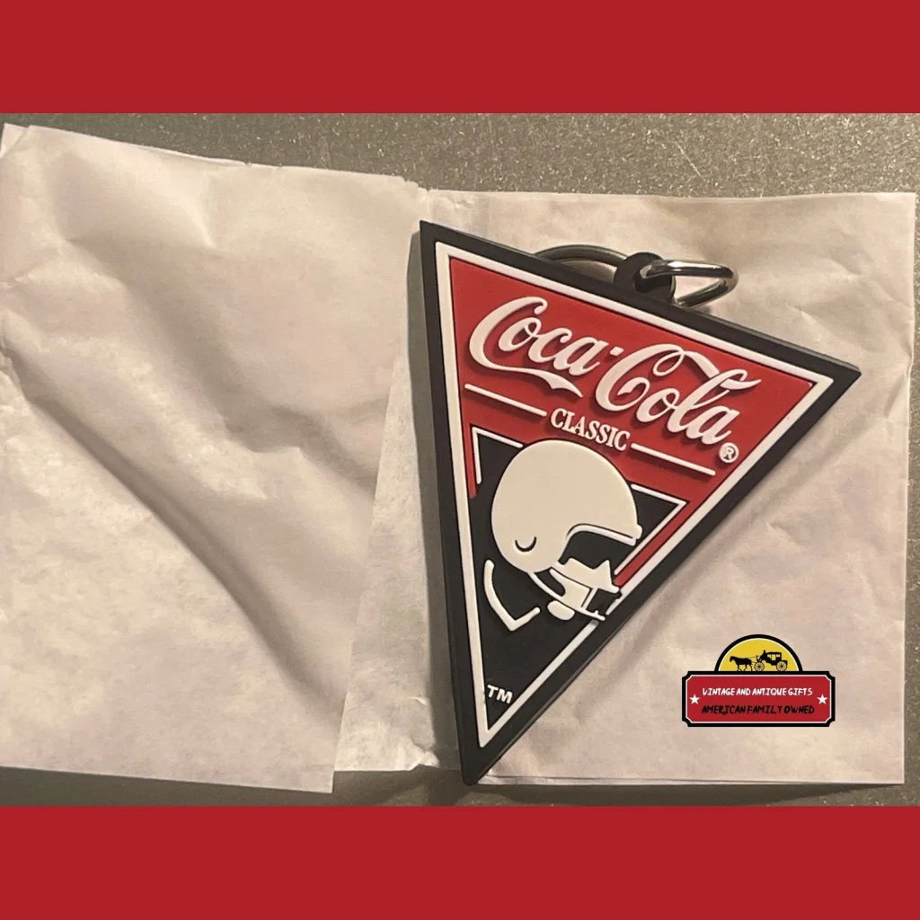 Vintage NFL Coke Coca-Cola Keychain 1990s Unopened Package