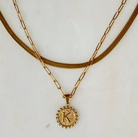 Thumbnail for Ellison & Young - Double Chain Initial Necklace -