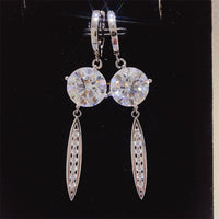 Thumbnail for 10 Carat Moissanite 925 Sterling Silver Earrings