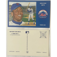 Thumbnail for Vintage ⚾ 1980s Limited Edition Only 5000 Ever! 1969 Tommie Agee NY Mets Postcard