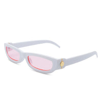 Thumbnail for Cramilo - Skybloom - Retro Rectangle Narrow Tinted Sunglasses - 7 COLORS -