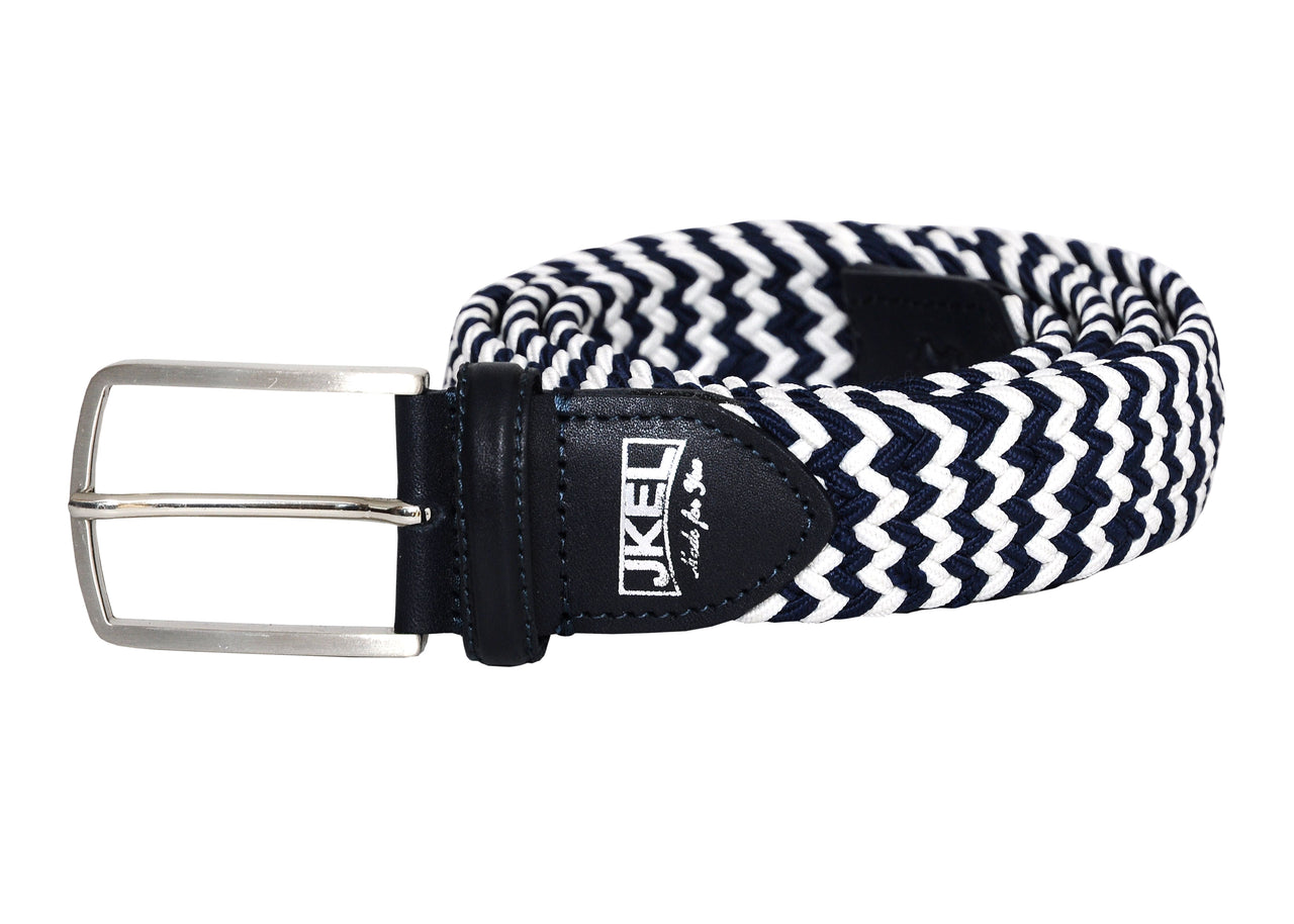 Jkel - Danube Zebra Striped Men Stretch Belt -