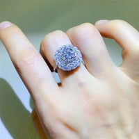 Thumbnail for 2 Carat Moissanite 925 Sterling Silver Ring