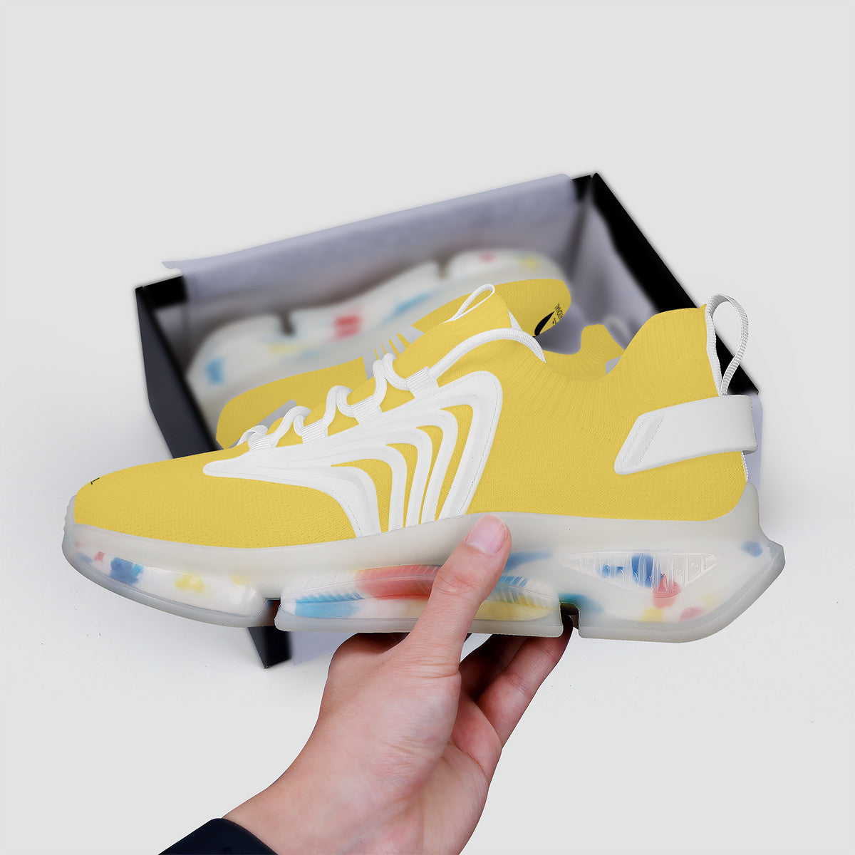 GLYPHIC BIG STEPPIN INTERNATIONAL - SF_S35 Air Max React Sneakers - White soles - 1 COLOR -