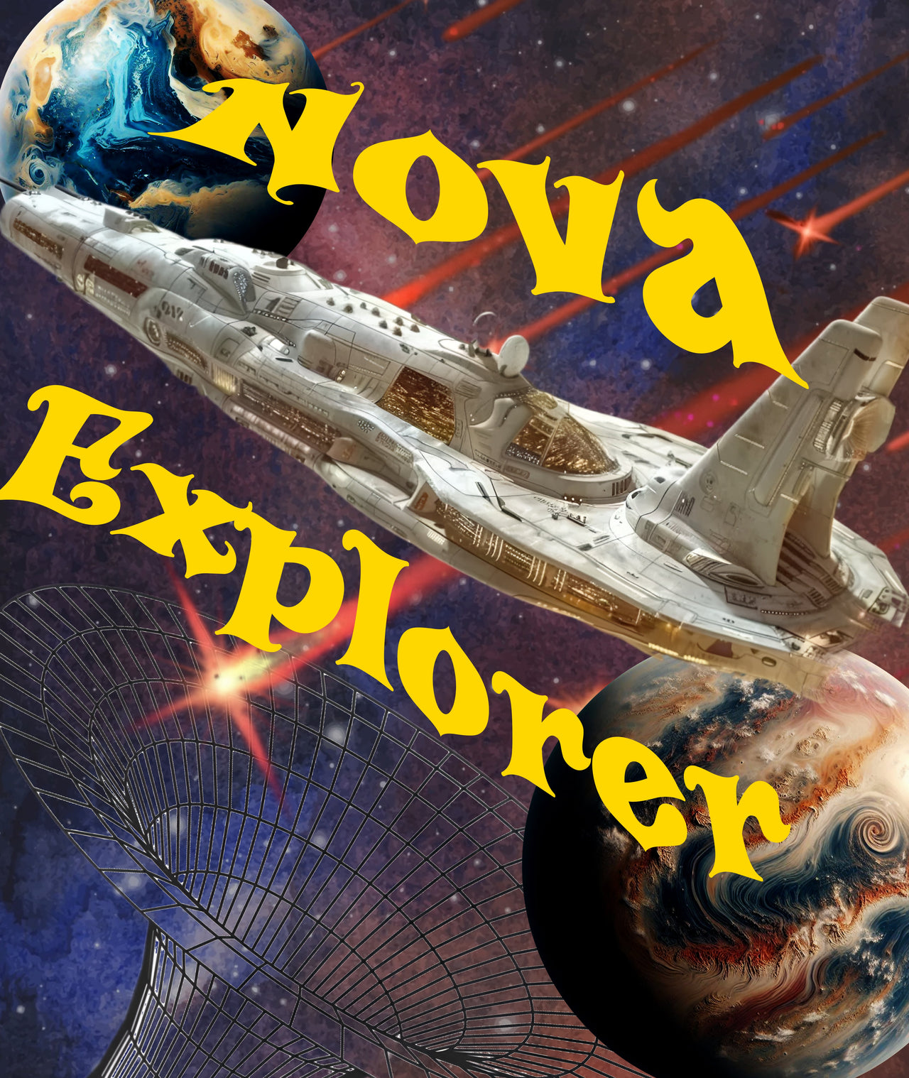 Nova Explorer T-Shirt, Alien T-Shirt, Daily Spaceship T-Shirt - 2 COLORS -