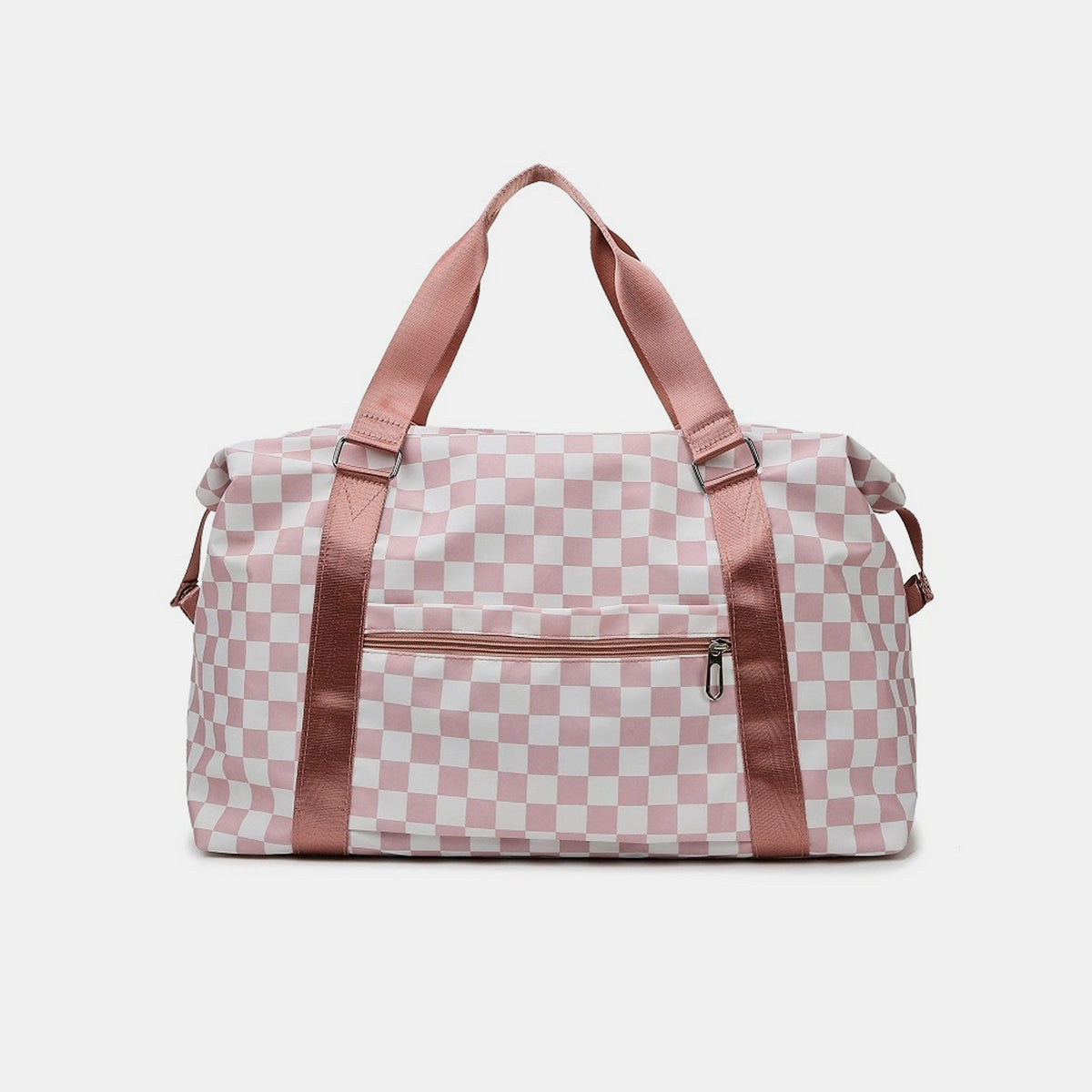 Zenana Checkered Travel Duffle Bag - T - 3 COLORS -