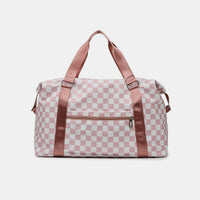 Thumbnail for Zenana Checkered Travel Duffle Bag - T - 3 COLORS -