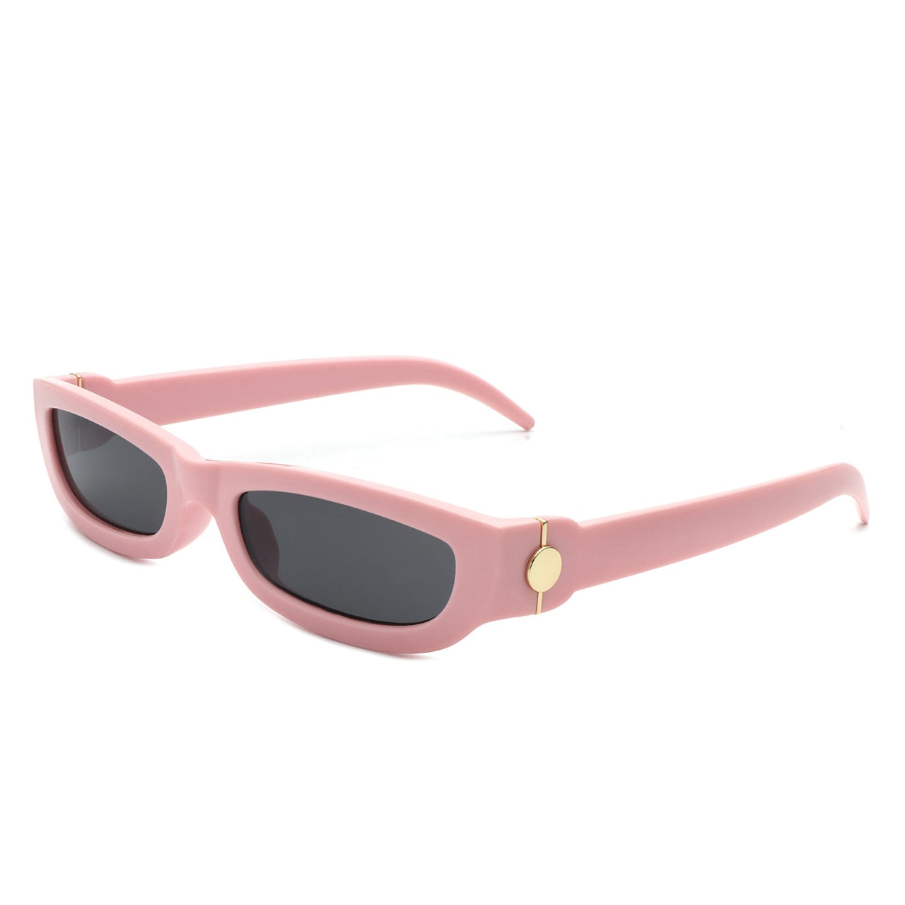 Cramilo - Skybloom - Retro Rectangle Narrow Tinted Sunglasses - 7 COLORS -