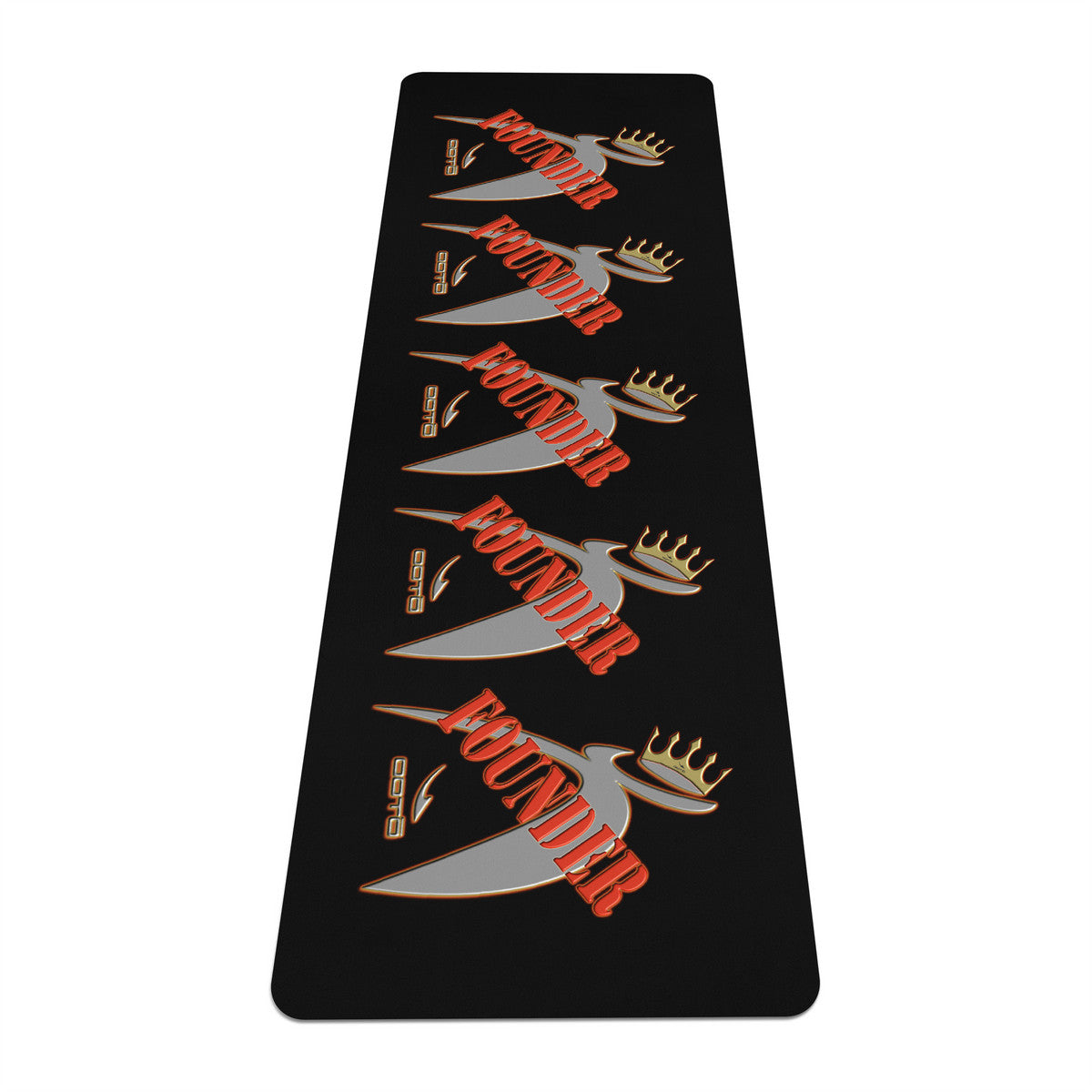 ITEM 27.) FOUNDER - CROWNED BIG STEPPIN GLYPHICS - SF_F50 Yoga Mat - 1 COLOR -