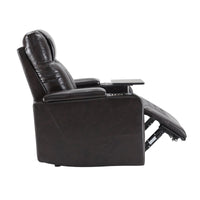 Thumbnail for Power Motion Recliner With USB Charging Port and Hidden Arm Storage 2 Convenient Cup Holders Design and 360° Swivel Tray