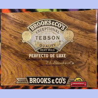 Thumbnail for Antique 1900s Tebson Embossed Cigar Label Woodgrain, Brooks & Co's, Red Lion, PA