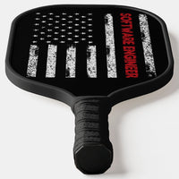 Thumbnail for Flag With Word Software Engineer Pickleball Paddle