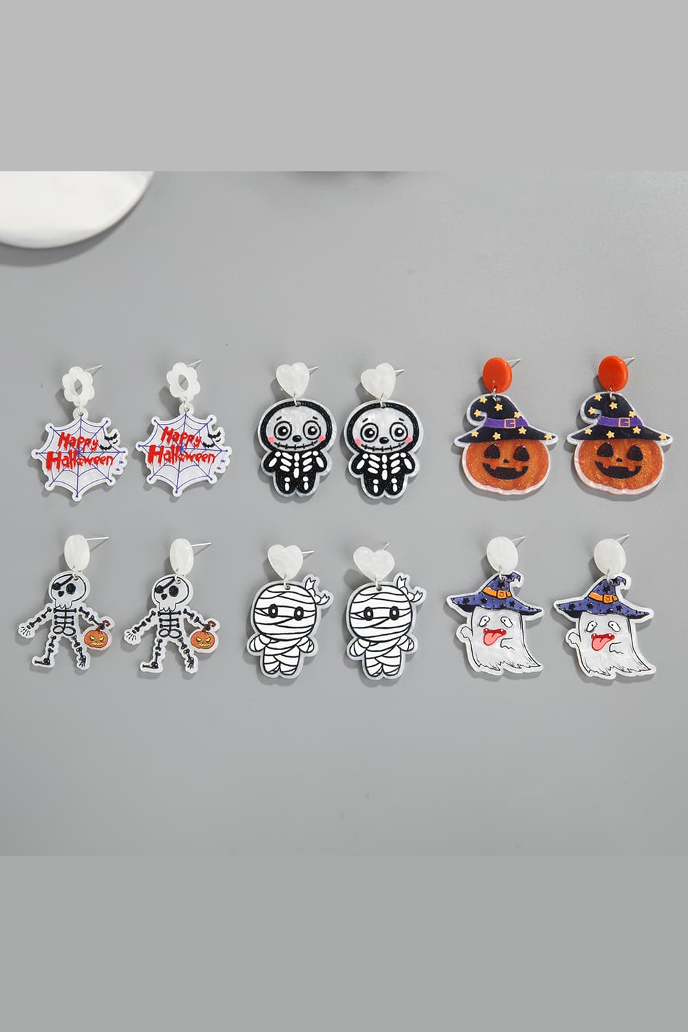 Halloween Theme Earrings - T - 6 TYPE / COLORS -