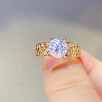 Thumbnail for 1.5 Carat 925 Sterling Silver Moissanite Ring