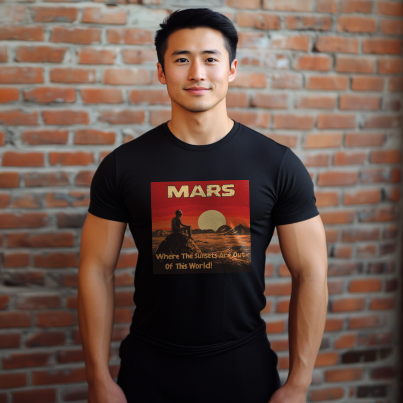 Mars, Where the Sunsets Are Out of This World Alien T-Shirt, Fun Alien Tee - 2 COLORS -