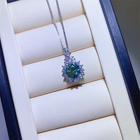 Thumbnail for 3 Carat Moissanite 925 Sterling Silver Pendant Necklace